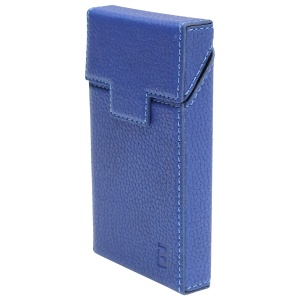 Husa albastra din piele pentru pachet de tigari P34, Cod: BK90427, BRECKNER GERMANY - Img 1