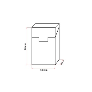 Husa rosie din piele pentru pachet de tigari P24, Cod: BK90423, BRECKNER GERMANY - Img 2