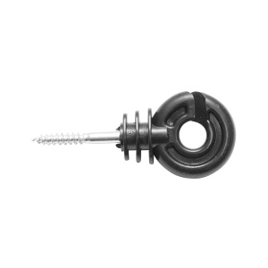 Izolator inelar material PP negru mat 88x38mm gard electric, Cod: BK87690, Brand: BRECKNER GERMANY - Img 1