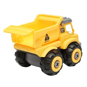 Jucarie tip Montessori, camion galben pentru copii +3 ani, Cod: DISLW96 - Img 5