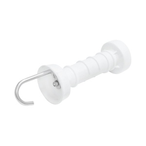 Maner poarta alb cu carlig si arc gard electric, Cod: M87Z659, Brand: MEZOFARM - Img 6