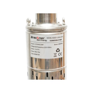 Pompa submersibila 4 toli, 30l/min H60m, 220V, 370W, cu flotor 4QGD1.2-50-0.37F, Cod: BK69729, Echivalență: DISLH35, Breckner Germany - Img 2