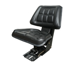 Scaun universal negru cu reglaj triplu si amortizor pentru tractor U-445, Cod: DISEZ11, Brand: BRECKNER GERMANY - Img 1