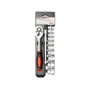 Set chei tubulare, 12 piese, cu clichet 3/8, Cod: BK92499 Echivalență: DISFP05, Breckner Germany - Img 1