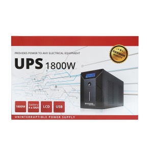 UPS 3000VA/1800W cu baterii 4x9Ah si 3 prize shuko, LCD, USB, AVR, Cod: BK69769, Brand: BRECKNER GERMANY - Img 3