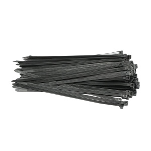 Faseta, colier plastic 7.5x300mm, negru, set 100buc, Cod: DISMT67, Brand: BRECKNER GERMANY - Img 1