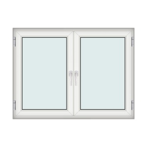 Fereastra 160x125cm, 2 canate, 2 deschideri, cu montant fix, alb, WDS - Img 1