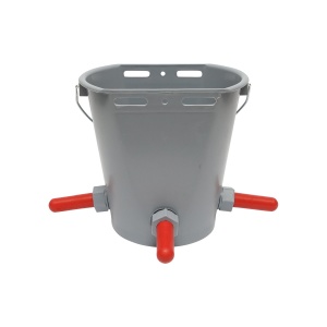 Galeata 8L cu 3 suzeta pentru alaptat vitei - adapatoare, Cod: DISAW28, Brand: BRECKNER GERMANY - Img 1