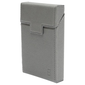 Husa gri din piele pentru pachet de tigari P27 , Cod: BK92099, BRECKNER GERMANY - Img 1