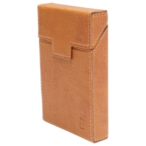 Husa maro din piele pentru pachet de tigari P27, Cod: BK90440, BRECKNER GERMANY - Img 1