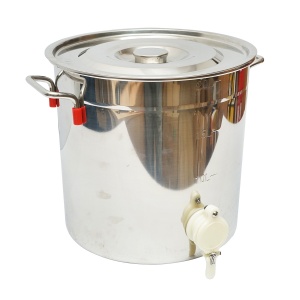 Maturator gradat din inox cu capac pentru miere de albine 30kg, Cod: DISKR84 - Img 1