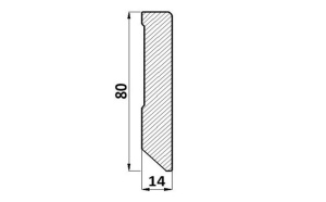 Plinta Mdf, 240 x 1.4 x 8 cm, L496, pentru Parchet laminat Egger Pro, Stejar Ripon inchis, EPL013N, Egger - Img 2