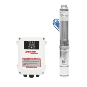 Pompa apa submersibila 300W, 24V debit 3.5m3/h, D75mm, cu controller pentru panou solar, fotovoltaic, Cod: DISHR30, Breckner Germany - Img 1