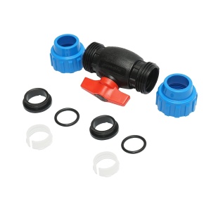 Robinet mufa cu bila D32x1, PN16, pentru sisteme de irigatii, Cod: BK88531, Brand: BRECKNER GERMANY - Img 3