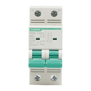 Separator, intrerupator de suprasarcina automat 2P, 80A, 550VDC Suntree, Cod: BK77757, Brand: SUNTREE - Img 1