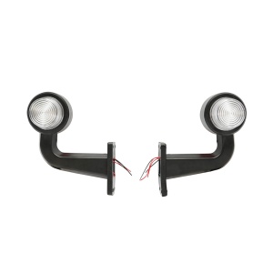 Set lampi laterale gabarit led cu brat 12-24V rosu/alb FR0147R/W, Cod: BK69557, Brand: BRECKNER GERMANY - Img 2