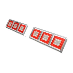 Set lampi spate camion cu LED fara semnalizare 598x220, 12/24V, Cod: BK69103, Brand: BRECKNER GERMANY - Img 2