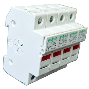 Soclu sigurante fuzibile, 4P, 32A, DC1000V, cu indicator LED, Ebasee - Img 2