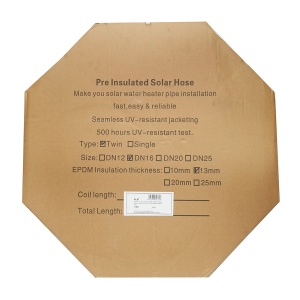 Teava 20m dubla din inox DN16-3/4 gofrata, flexibila, izolat cu cablu pentru sonda temperatura, pentru instalatii solare rezidentiale, Cod: DISKL67, Breckner Germany - Img 4