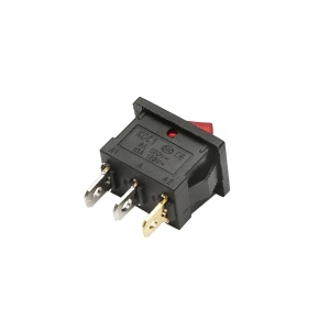 Buton intrerupator on-off 125V/10A-250V/6A cu 3 pini, Cod: BK77243, Brand: BRECKNER GERMANY - Img 3