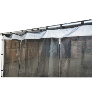 Cort umbrar lateral auto 200x250cm, marchiza, pliabil cu prindere pe plafon si plasa anti insecte Cod: DISMM36, Breckner Germany - Img 5