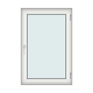 Fereastra 100x150cm, 1 canat, alb, dreapta si rabatare, Klass, 7cm, 6 camere, 2 garnituri - Img 1