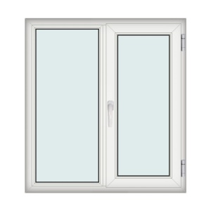 Fereastra 120x130cm, 2 canate, alb, dreapta si rabatare, Klass, 7cm, 6 camere, 2 garnituri - Img 1