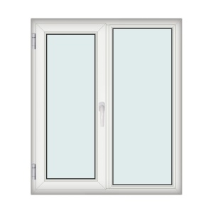Fereastra 120x140cm, 2 canate, alb, stanga si rabatare, Eurotech, 8.1cm, 6 camere, 3 garnituri - Img 1