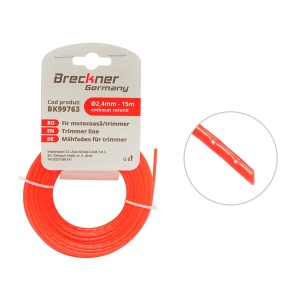 Fir rotund embosat pentru motocoasa 2.4mmx15m, Cod: BK99763, Brand: BRECKNER GERMANY - Img 1