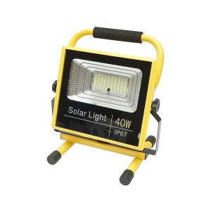 Lampa de lucru LED portabila 40W, 8000K cu acumulator LifePO4 2x6000mAh telecomanda si cadru stativ IP67, Cod: BK79651, Brand: BRECKNER GERMANY - Img 1