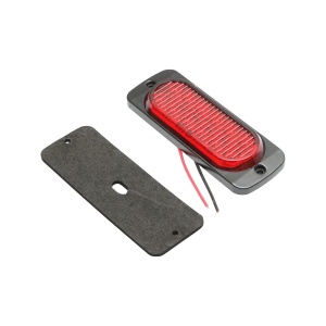 Lampa laterala stroboscopica led rosie 115mm 12-24V FR1278R, Cod: BK69506, Brand: BRECKNER GERMANY - Img 2