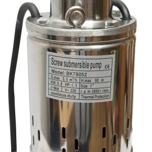 Pompa apa submersibila cu flotor 800W, 58L/min H60m, 220V, 2850 rpm, Cod: BK79052, Brand: BRECKNER GERMANY - Img 6