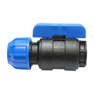 Robinet, mufa cu bila, filet interior, D40mmx1-1/4, PN10, pentru sisteme de irigatii, Cod: DISLU60, Poelsan - Img 2