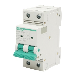Separator, intrerupator de suprasarcina automat 2P, 80A, 550VDC Suntree, Cod: BK77757, Brand: SUNTREE - Img 2