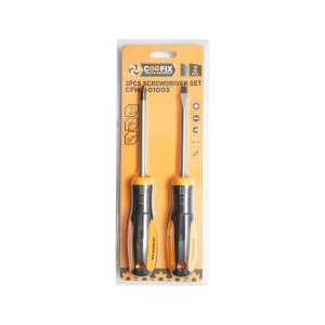 Set surubelnite 2 piese dreapta si in cruce Cr-V cu varf magnetic profesionale, Cod: BK89570, Brand: COOFIX - Img 1