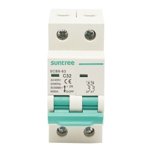 Siguranta automata tip intreruptor 2P, 32A 400VAC, Cod: BK77763, Brand: SUNTREE - Img 1