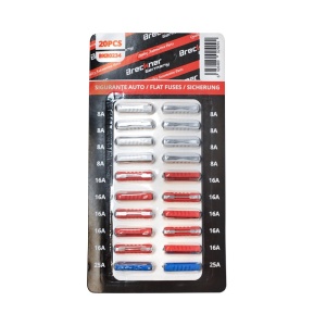 Sigurante auto cilindrice bachelita set 20 buc 8x8A, 10x16A, 2x25A, Cod: BK80234, Brand: BRECKNER GERMANY - Img 1