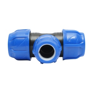 Teu reductie compresiune, D40x32x40mm, PN16, pentru sisteme de irigatii, Cod: DISLV95, Poelsan - Img 2