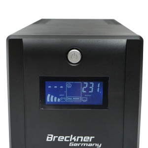 UPS 1000VA/600W cu baterii 2x7Ah si 4 prize shuko, LCD, USB, AVR, Cod: BK69765, Brand: BRECKNER GERMANY - Img 5