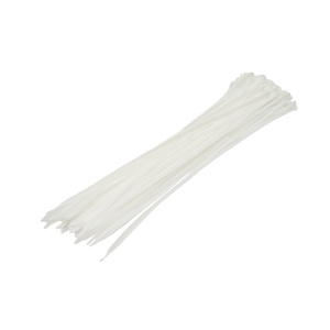 Faseta, colier plastic 3.6x290mm, albe, set 100buc,Cod: BK80311, Brand: BRECKNER GERMANY - Img 1