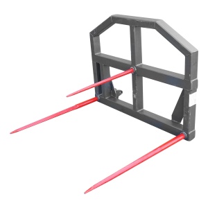 Furca cu 3 tepuse 2x1100mm 1x800mm pentru manipulare baloti greutate maxima 1500kg, Cod: BK98520, Brand: BRECKNER GERMANY - Img 2