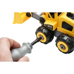 Jucarie tip Montessori, buldozer pentru copii +3 ani, Cod: DISLW94 - Img 6