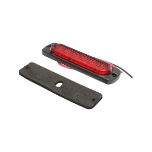 Lampa laterala stroboscopica led rosie 113mm 12-24V FR1271R, Cod: BK69503, Brand: BRECKNER GERMANY - Img 2