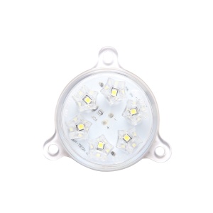 Lampa LED rotunda universala 12/24V alb, Cod: BK69550, Brand: BRECKNER GERMANY - Img 1