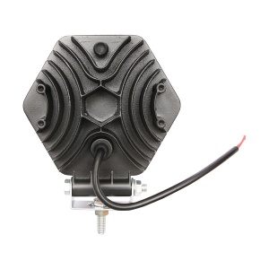 Lampa proiector hexagonal cu grilaj plastic rosu, 9 LED-uri, unghi de radiere 30, DC 10-80V 27W, Cod: BK69060S, Brand: BRECKNER GERMANY - Img 5