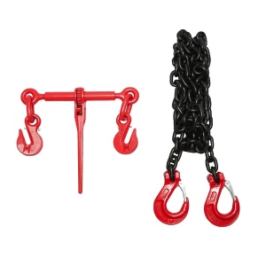 Lant ancorare pentru utilaje grele cu dispozitiv de tensionare pe clichet, greutate suportata 10T, lungime lant 4m, grosime zala fi 13mm, Cod: BK92734, Brand: BRECKNER GERMANY - Img 3