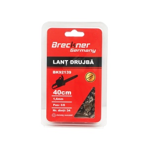 Lant drujba 400mm 1.6mm, pas 3/8, 34 de dinti, Cod: BK92139, Brand: BRECKNER GERMANY - Img 1
