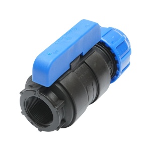 Robinet, mufa cu bila, filet interior, D40mmx1-1/4, PN10, pentru sisteme de irigatii, Cod: DISLU60, Poelsan - Img 3