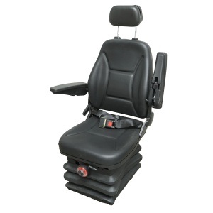Scaun universal reglabil pe inaltime si greutate 40-120Kg, cotiere si spatar rabatabil 50-90° pentru tractor, utilaje agricole, industriale, stivuitor , Cod: DISLX79, Brand: BRECKNER GERMANY - Img 1