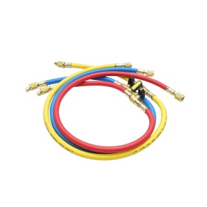Set furtun cu robinet 90 cm 3 culori pentru incarcare freon R-410a , Cod: DISMW44, Brand: BRECKNER GERMANY - Img 1